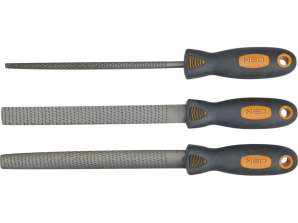 TOPP 37 600 Trefiler. 200 mm. sett med 3 stk.