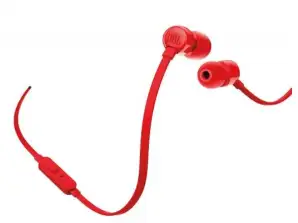 JBL T110 Rot Headphone Retail Pack JBLT110RED
