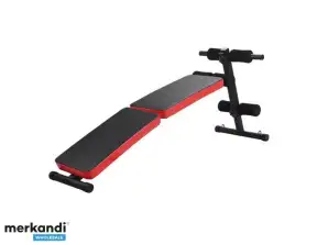 Opvouwbare trainingsbank TD003B-5 (zwart / rood)