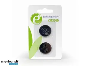 Bateria de células botão EnerGenie CR2016, Pack de 2 - EG-BA-CR2016-01