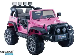 Pille Çalışan Araba Jeep HP012 Pembe