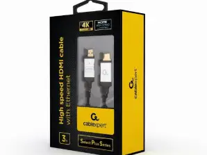 CableXpert HDMI-kabel 3m Velg Plus-serien CCB-HDMIL-3M