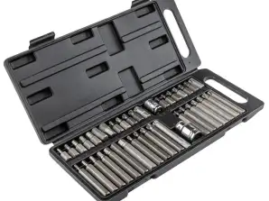 Konecni izvijači Spline. Torx. Šestkotni. 40 delni set.