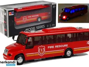Modèle de bus de pompiers Feux rouges