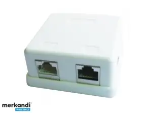 CableXpert 2 Port LAN Anschluss Dose auf Putz NCAC HS SMB2