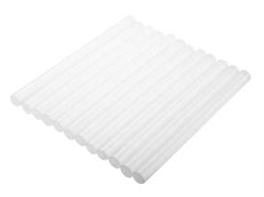 TOP 42E172 Bâtons de colle 11 mm. blanc. 12 pièces