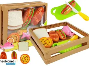 Hot Dog Hook and Loop Fish Cutting Set in una cassa