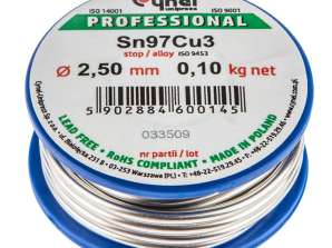 Soiți de sudură 97 Sn. 3 Cu. fir 2.5 mm. 100 g