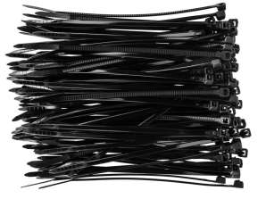 Ζώνες σύσφιξης 2.5 x 100 mm. 100 τεμ.. μαύρες