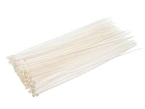 Kabelbinders 2.5 x 100 mm. 100 st.. wit