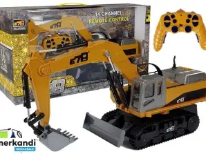 Véhicule de construction RC Excavatrice Télécommande 2.4G R / C Jaune clair