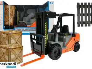 Carrello elevatore con pallet e scatole