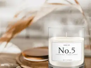 Möller SPA No.5 - SOJA GEURKAARS IN GLAS MET PARFUMGEUR