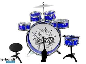 Store Trommer 6 Trommer Cymbal Pedal Blå