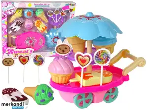 Carrito de dulces para heladería