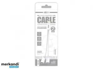 YK-Design 2in1 Digital Audio Conversion Cable YK-P03 Lightning (White)