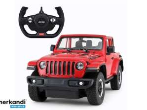 Auto R/C Jeep Wrangler Rubicon 1:14 Rastar Rouge