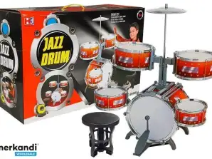 Grande Percussion 5 Tambours Cymbale Instrument pour Enfants