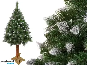 Árvore de Natal artificial de pinheiro diamante 180cm em um tronco Premium