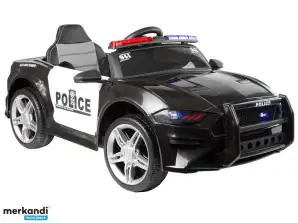 Batteriebetriebenes Auto BBH0007 Polizei Schwarz