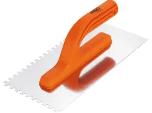 Trowel met tanden. 270 x 125 mm. tand 6 x 6 x 6 mm. kunststof handvat