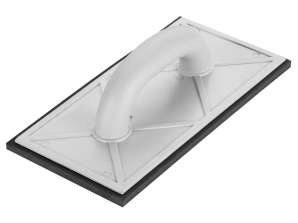 Llana con mango de goma de 8 mm. 280 x 140 mm.