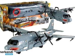Militärflugzeuge Militärbasis Lichter und Geräusche