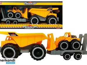 Kiepwagen met aanhanger met bulldozer 49 cm Bouw