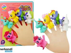 Zehenballen Ponys Einhorn Marionetten 5 Stk.
