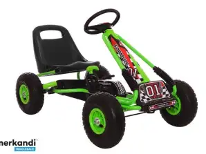 NEL 5155 Go Kart Groen A 15 opblaasbare wielen