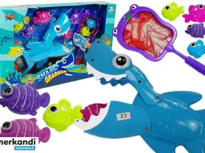 Jeu de natation Requin Poisson Chasseur Filet Épuisette