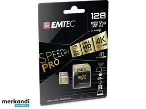 Emtec MicroSDXC 128GB SpeedIN PRO CL10 95MB/s FullHD 4K UltraHD