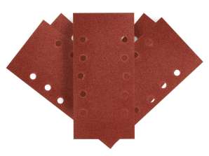 TOP 54H004 Velcro-Schleifpapier 115 x 230 mm. K100. 5 Stk. mit Löchern