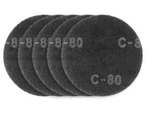 Slipenet for gips med borrelås 180 mm. K80. 5 stk til slipemaskin 59G263