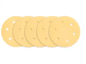 Slipepapir med borrelås 225 mm. K180. 5 stk.. med 6 hull for slipemaskiner 59G264. 59G265