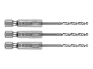 Metaalboor Hex 2.0 mm. 3 stuks.