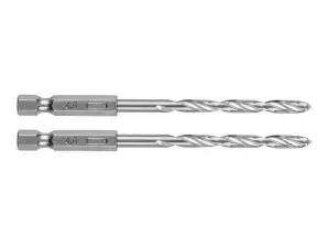 Metaalboor Hex 4,8 mm. 2 stuks.