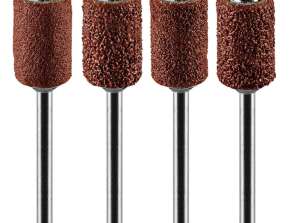 Slipbånd 6.3 mm. K60. K80. K120. K240. sett på 100 stk. aksel 3.2 mm. 2 stk.