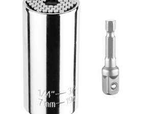 Universele dop 7 19 mm. 1/4