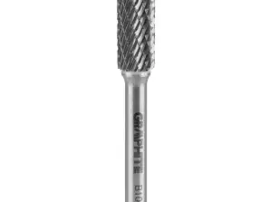 Metalo Freza HM tipas B cilindrinė su pjovimo briaunomis viršuje 10 x 25 mm kotas 6 x 45 mm