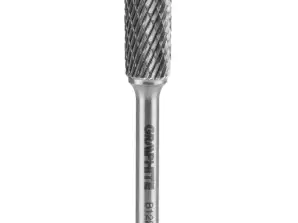 Metalo freza HM tipo B cilindrinė su ašmenimis viršuje 12 x 25 mm kotas 6 x 45 mm