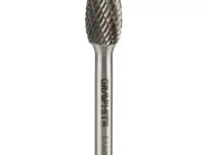 Metalo freza HM E tipo ovali 12 x 20 mm kotas 6 x 45 mm