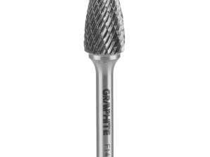 Metaalfrezer HM, type F afgerond scherp, 14 x 25 mm, 6 x 45 mm.
