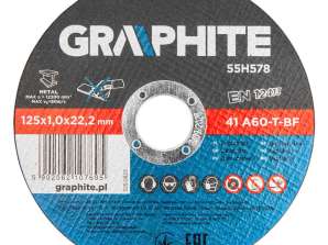 Metāla griešanas diski 125 x 1.0 x 22.2 mm. 41 A60 T BF. 10 gabali folijā