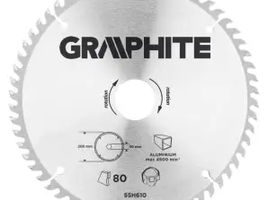 Zagenblad. carbide. 210 x 30 mm. 100 tanden. voor aluminium
