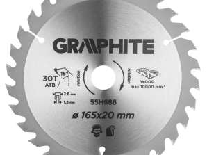 Blade for saw. plunge saw. carbide. 165 x 1.5 x 2.6 x 20 mm. 30 teeth
