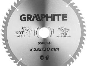 Saw Blade. Carbide. 235 x 30 mm. 60 teeth