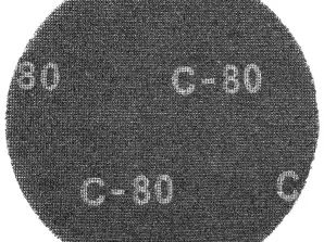 Schleifnetz mit Klettverschluss. 225 mm. K80. für Schleifmaschine 59G260. 10 Stück.