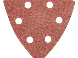 Papier de verre delta avec velcro 93 x 93 mm K 80  5 pcs. avec trous