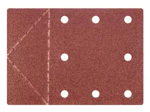 Schleifpapier 115 x 160 mm Löcher Perforation zum Abreißen Klett. K80 3 Stück.